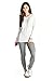 Tealing Women's Round Neck Long Sleeve Dolman Top Stretchy Lightweight