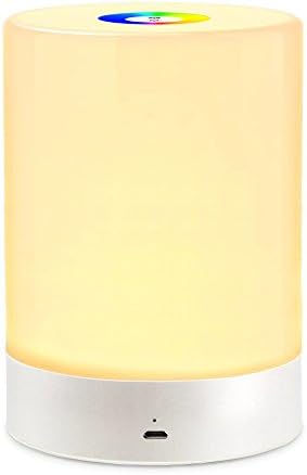 Small Bedside Lamp , Famecame Touch LED Lamp Dimmable Night Light &amp; Color Changing Rgb For Bedrooms
