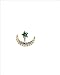 Latest Fashion- Front and Back Moon and Star Earrings