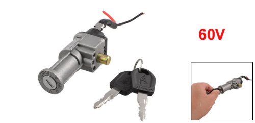 uxcell Ignition Switch Electric Scooters Bike Bicycle Security Keys Lock 60V