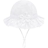 Toddler Kids Baby Girl Sun Hat Floppy Cotton Summer Hat 50+ SPF Protective