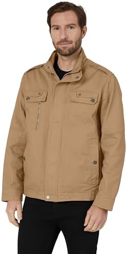 Zeiyignr Men's Lightweight Trucker Jacket Casual Cotton Work