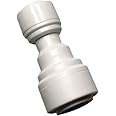 Malida Acetal Copolymer Tube Fitting Reducing Straight Union,3/8" x 1/4" Tube OD,for RO Water Systems,Water Purifiers tube Quick Push to connect. (Pack of 10)