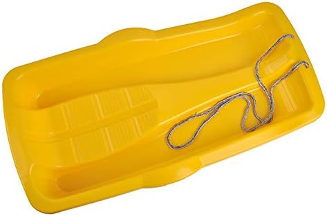 Marmat Minibob Sledge Toboggan Snow Fun Plastic Bob Children Kids UFO Yellow