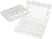 Quail Egg Cartons, 50 pieces, Hold 12 eggs (1 dozen) small quail hen clear plastic pvc stackable