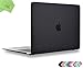 UESWILL Smooth Matte Hard Shell Case Cover Compatible with 2018 2019 MacBook Air 13 inch Retina Display & Touch ID & USB-C (Model A1932) + Microfibre Cleaning Cloth, Black
