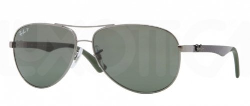 Ray-Ban RB8313 Polarized Sunglasses, Gunmetal Grey / Green Classic G-15, 61 mm