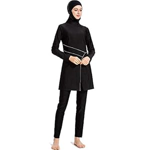 LHZTZKA Badpak voor dames, Hijab, sneldrogend, elastisch, zonwering.