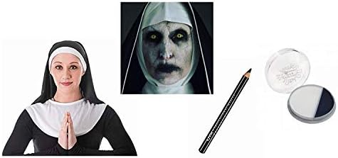 Seemeinthat Demonic Nun Halloween Fancy Dress Accessories Devil Zombie