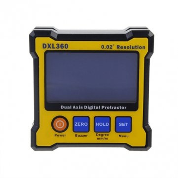 Bheema DXL360 Digital Protractor Dual Axis Level Measure Angle Meter