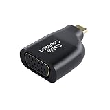 CableCreation USB-C to VGA Adapter Mini Size, Aluminum Type C to VGA 1920x1080@60Hz Thunderbolt 3 Compatible Converter, Compatible with MacBook Pro 2019, XPS 13, Yoga 720, Surface Book 2, Galaxy S10