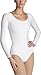 Capezio Women's Cotton Classic Long Sleeve Leotard,White,X-Small