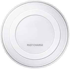 Sleek Edge Qi Enable Fast Wireless Charging pad for Samsung Galaxy S10 Plus, Galaxy S9 Plus, Galaxy S6 Edge Plus, Galaxy Note8, Galaxy S7 Edge, Galaxy S8, Galaxy S8 Edge, Galaxy S9 (White)