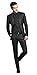 Black Wedding Suits for Men 3 Pieces Business Men Suits Groom Tuxedos Black 38 Chest / 32 Waist