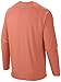 Columbia Men's Terminal Tackle Long Sleeve Polo, Large, Bright Peach/Grill Logo