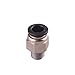 QBGTFAK 1/4 PT Male Thread 8mm Push in Joint Pneumatic Connector Quick Fittings 12 Pcs Ted Lele (8mm 1/4)