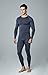 TSLA Men's Thermal Wintergear Compression Baselayer Long Sleeve Top, Thermal Athletic(yud34) - Dark Grey, XX-Large