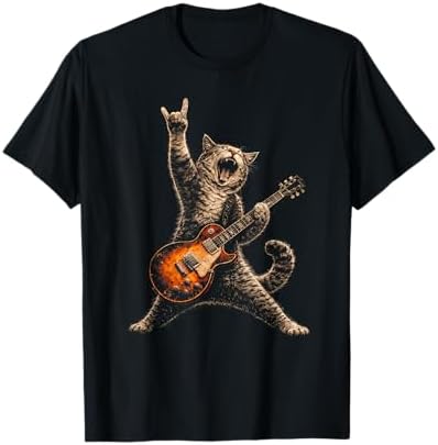 Amazon.com: Funny cat musician men women kids music cat playing