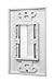 Buyer's Point Single Gang Brush Wall Plate | UL Listed Outlet Cover, Perfect Cord Concealer for Wall Mount TV, Gaming PC, Video Game Console and Home Theater Systems (White/Ivory) — 1 Pack
