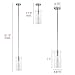 Effimero Large Stem Hung Clear Glass Contemporary Pendant Light. Copper Fixture with Adjustable Hanging Height. Industrial Edison Modern Style. UL Listed, Linea di Liara LL-P315-CU