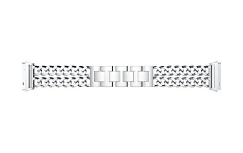 Lisin Watch Replacement WirstBand, New Solid Stainless Steel Accessory Watch Band Strap Metal Bands For Fitbit Ionic (Silver)