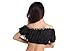 ZLTdream Belly Dance Lanterns Short Sleeve Bra Top With Chest Pad Black