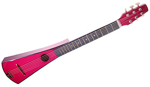 Shop4Omni Steel String Backpacker Travel Guitar with Bag (Red Wine) - Thumbnail 4