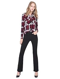 Pantalones vaqueros para dama con corte de botas, talla mediana