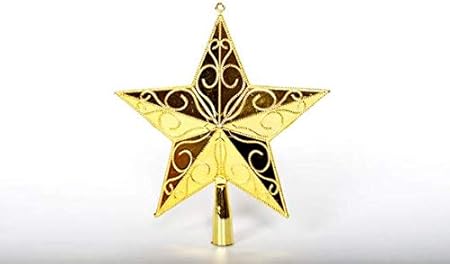 Stella Di Natale Tridimensionale.Myamia Stella A Forma Di Albero Di Pentagono Tridimensionale Di Natale Stella In Oro E Argento 25 Cm Oro 25cm Amazon It Casa E Cucina