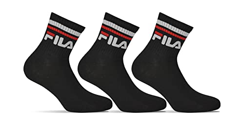 FILA F9398, Chaussettes Mixte Adulte, Noir, XL