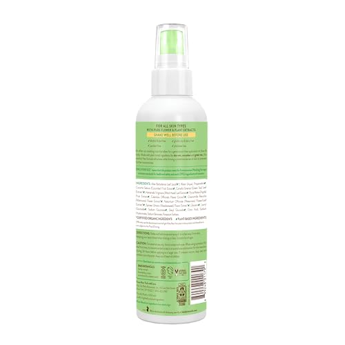Babo Botanicals After Sun Soothing Mist - Aloe Vera & Cucumber - For Face, Body & Sensitive Skin - Non-Aerosol - No-touch application - EWG Verified - Alcohol-Free - Scented with cucumber extract
