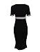 SENFLOCO Womens Vintage Pinup Wiggle Dress Work Business Party Cocktail Dress
