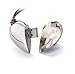 8GB Shiny Crystal Heart Shape USB Flash Drive with Necklace,Light Pink