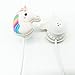 QearFun in Ear Wired 3.5 mm 3D Cute Cartoon Animal Unicorn Earphone/Earbuds/Headphones with Mic Hands-Free for iOS Android Smartphones Mp3