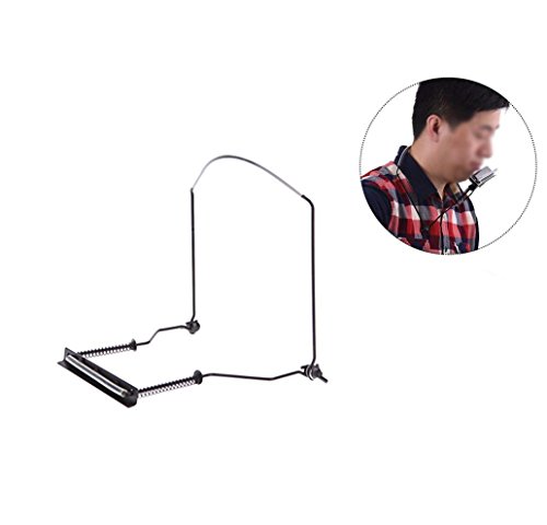 Timiy Rotatable and Collapsible 10-Hole Harmonica Neck Holder Stand Support Rack Portable for Harmonica Practice - Thumbnail 4