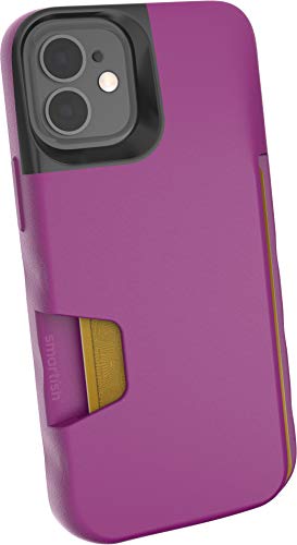Smartish® iPhone 12 mini Wallet Case - Wallet Slayer Vol. 1 [Slim + Protective] Credit Card Holder (Silk) - Purple Reign