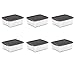 Sterilite 6-Pack ShelfTote, Clear Plastic Storage Bins with Lids, 25 Quart, Gray - Stackable Organizing Container Boxes for Closet, Bathroom, and Office