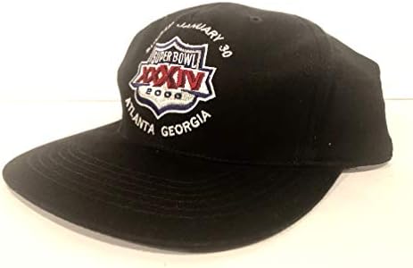 Logo 7 New Super Bowl XXXIV Black Snapback Cap Hat Adjustable Adult Sz Flat Bill