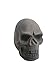 Burnable Imitated Human Skull Charcoal Handicrafts for Indoor or Outdoor Fireplaces, Firepit, Campfire, Halloween Decor, BBQ (Qty 6, Black)