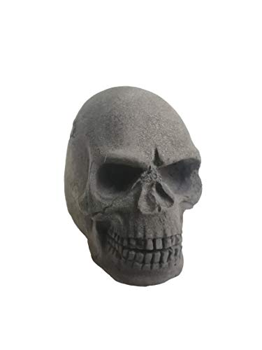 Skull Charcoal briquettes Handicrafts for Indoor or Outdoor Fireplaces, Firepit, Campfire, Halloween Decor, BBQ (Qty 6, Black)