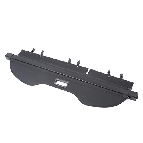 Vesul Updated Version Black Tonneau Cover Retractable Rear Trunk Cargo Luggage Security Shade Fits On Ford