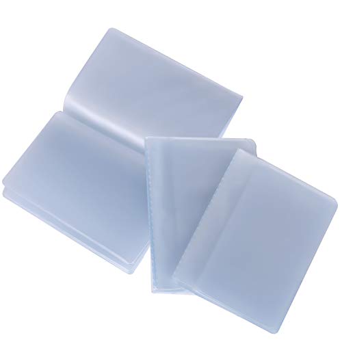 Senkary Set of 3 - Plastic Wallet Insert Credit Card Holder, Translucent (20 Page 20 Slots, 10 Page 20 Slots and 10 Page 10 Slots)