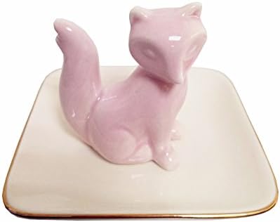 Eastyle Foxes Ring Holder Small Trinket Dish Jewelry Boxes