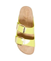 Madden Girl Women's Bodiee Slide Sandal, Citron
