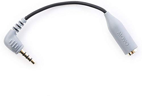 Movo MC3 3.5mm TRS to TRRS Adapter - Microphone Adapter for iPhone and Android Smartphones and Table - //medicalbooks.filipinodoctors.org