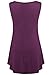 Nandashe Womens Casual Scoop Neck Sleeveless Flare Tunic Tank Tops Peplum Blouse