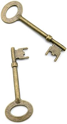 40pcs Jewelry Making Charms Jewellery Charme Antique Bronze Brass Tone Findings Lots Bulk Supply Supplies Repair Vintage Retro B3MH3 Fake Key