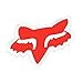 Fox Racing Mens Fox Head Sticker,Red,One Size