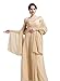Sheer Soft Chiffon Bridal Women's Shawl For Special Occasions Champagne