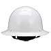 MSA 475408 Skullgard Full-Brim Hard Hat with Fas-Trac III Ratchet Suspension | Non-slotted Hat, Made of Phenolic Resin, Radiant Heat Loads up to 350F - Standard Size in White
